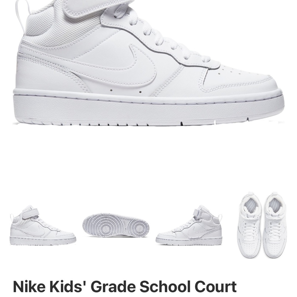 Nike Grade School Court Borough Mid Shoes